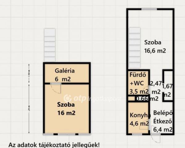 Eladó téglalakás, Kaposváron 34.9 M Ft, 2 szobás