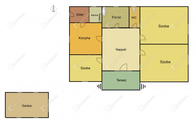 Eladó családi ház, Ötvöskónyin 23.5 M Ft, 3 szobás