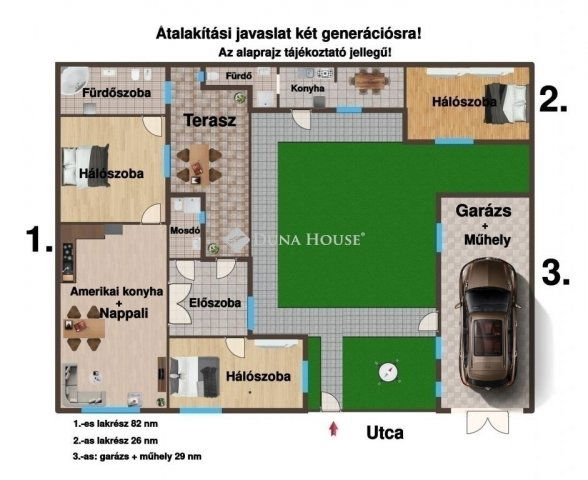 Eladó családi ház, Budapesten, XX. kerületben 110 M Ft, 6 szobás