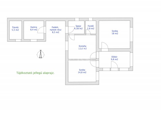 Eladó családi ház, Alsópetényen 45 M Ft, 2 szobás