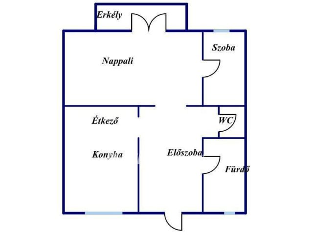 Eladó téglalakás, Mohácson 31 M Ft, 2 szobás