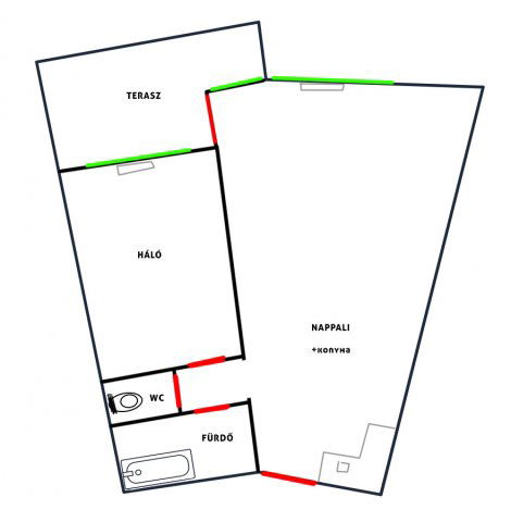 Eladó téglalakás, Budapesten, XXI. kerületben 65 M Ft, 2 szobás