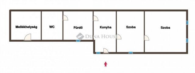 Eladó családi ház, Bátaszéken 25 M Ft, 2 szobás