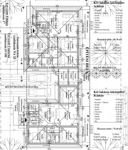 Eladó ikerház, Kartalon 77.5 M Ft, 4 szobás