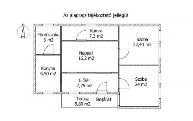 Eladó családi ház, Magyarkeresztúron 27.5 M Ft, 3 szobás