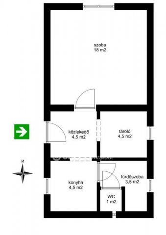 Eladó családi ház, Hajdúböszörményen 39.5 M Ft, 1 szobás