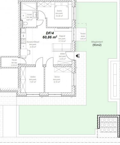 Eladó téglalakás, Mendén 59.9 M Ft, 1+3 szobás