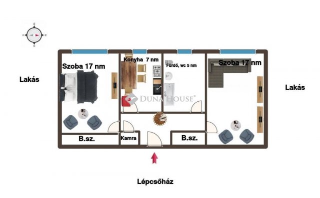 Eladó téglalakás, Zalaegerszegen 36 M Ft, 2 szobás