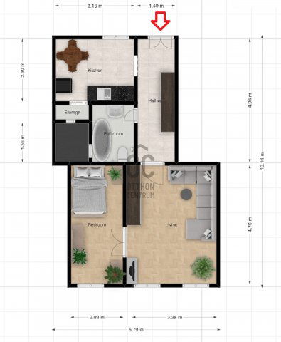 Eladó téglalakás, Budapesten, VII. kerületben, Murányi utcában