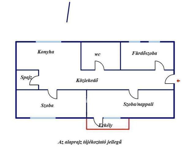 Eladó téglalakás, Miskolcon 32.5 M Ft, 2 szobás