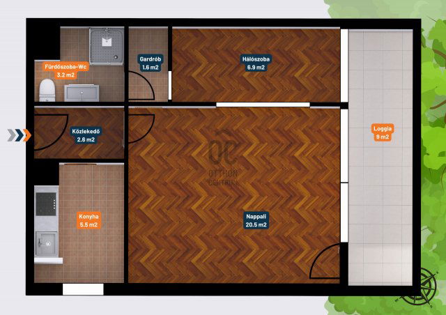 Eladó téglalakás, Budapesten, II. kerületben 67 M Ft, 2 szobás