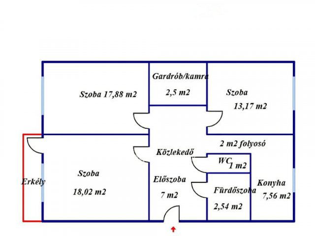 Eladó panellakás, Miskolcon 53 M Ft, 3 szobás