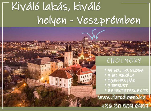 Eladó panellakás, Veszprémben 58.9 M Ft, 3 szobás