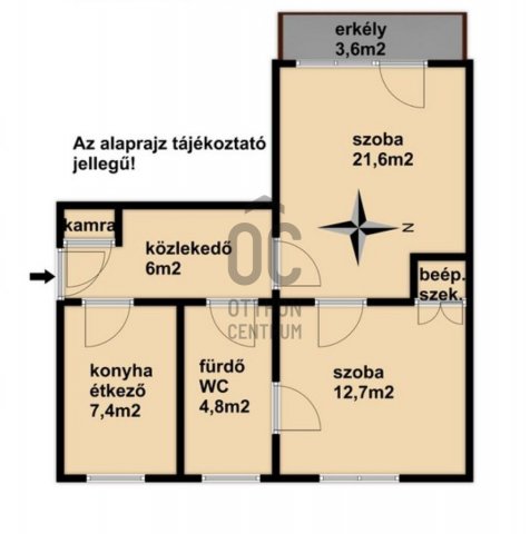Eladó téglalakás, Nagykanizsán 32.9 M Ft, 2 szobás