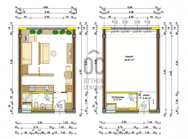Eladó téglalakás, Szolnokon 26.9 M Ft, 1 szobás