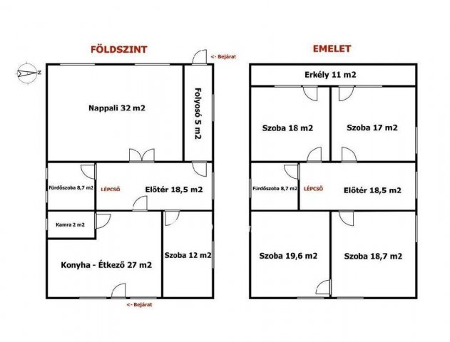 Eladó családi ház, Levelek 73 M Ft, 5 szobás