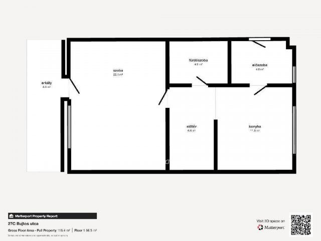 Eladó téglalakás, Nyíregyházán 60 M Ft, 2+1 szobás