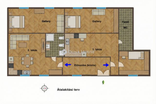 Eladó téglalakás, Budapesten, V. kerületben 79.9 M Ft, 2 szobás