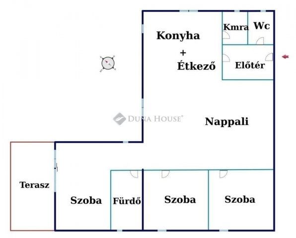 Eladó téglalakás, Dabason 94.6 M Ft, 4 szobás