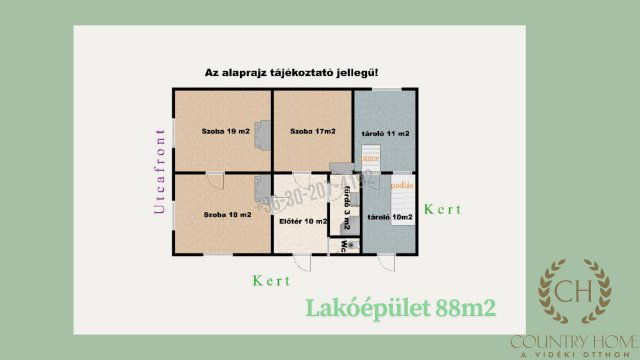 Eladó mezogazdasagi ingatlan, Sándorfalván 34.9 M Ft, 3 szobás