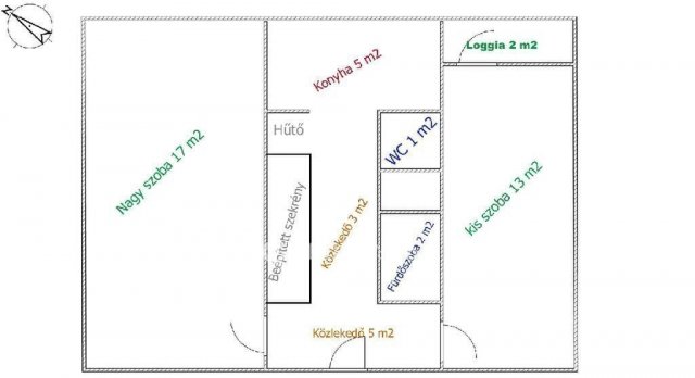 Eladó panellakás, Budapesten, III. kerületben 62.9 M Ft, 2 szobás