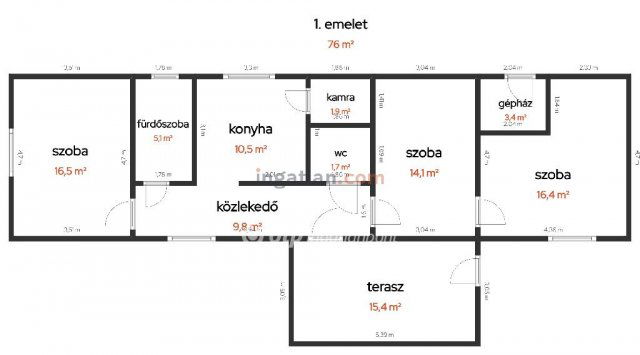 Eladó családi ház, Nyárlőrincen 29.5 M Ft, 3 szobás