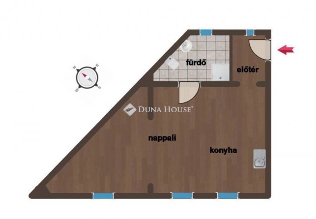 Eladó téglalakás, Sopronban 59.9 M Ft, 1 szobás