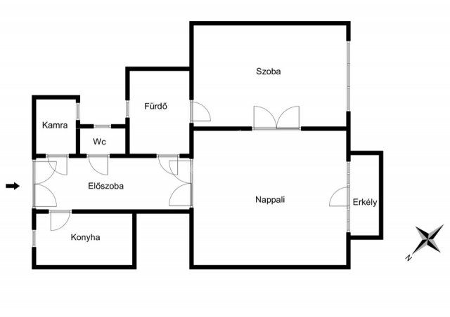 Eladó téglalakás, Budapesten, VI. kerületben 84.3 M Ft, 2 szobás