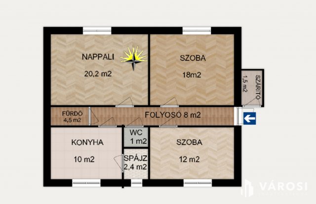 Eladó téglalakás, Kisteleken 46 M Ft, 3 szobás