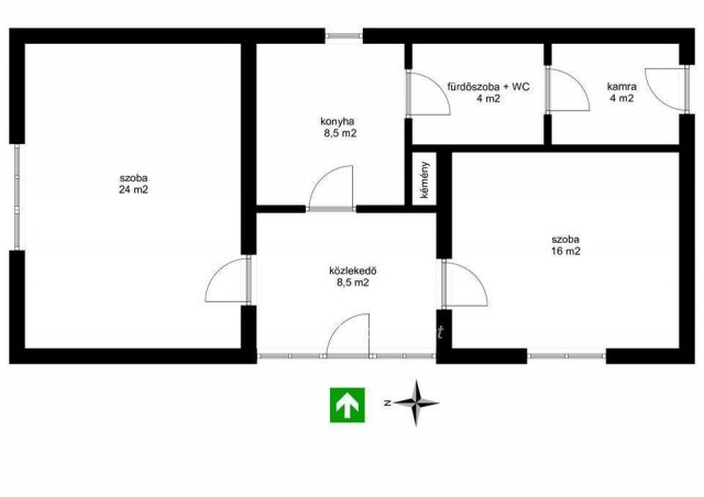 Eladó családi ház, Hajdúnánáson 24 M Ft, 2 szobás