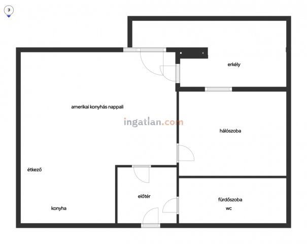 Eladó téglalakás, Gödön 63.9 M Ft, 2 szobás