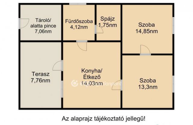 Eladó családi ház, Nyíregyházán 23.5 M Ft, 2 szobás