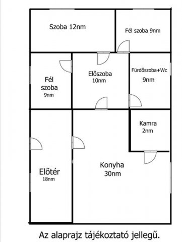 Eladó családi ház, Jászkisérén 7.5 M Ft, 1+2 szobás