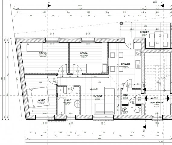 Eladó téglalakás, Szegeden 95 M Ft, 2+2 szobás