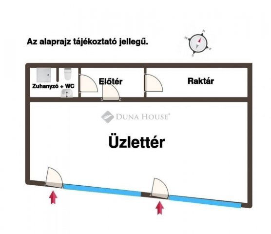 Eladó üzlethelyiség, Budapesten, VIII. kerületben 74.9 M Ft