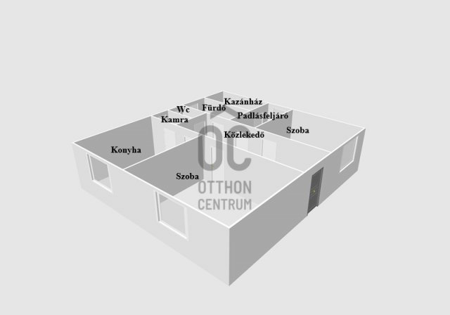 Eladó családi ház, Pápán 57.9 M Ft, 2 szobás