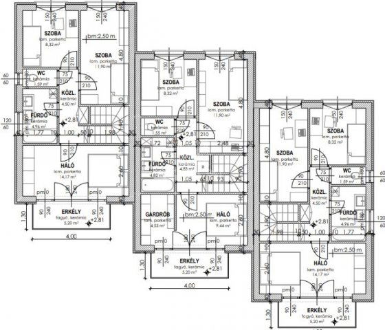 Eladó sorház, Gyöngyösön 86.9 M Ft, 4 szobás