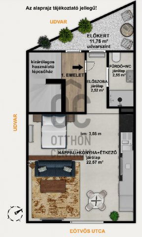 Eladó téglalakás, Budapesten, XV. kerületben, Eötvös utcában