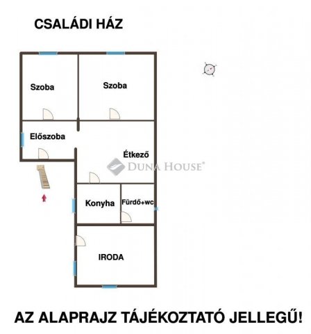 Eladó családi ház, Sántoson 60 M Ft, 2 szobás
