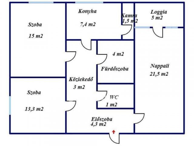 Eladó téglalakás, Nyíregyházán 49.9 M Ft, 3 szobás