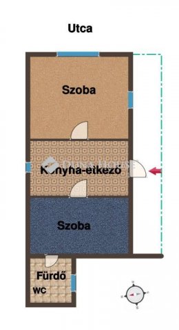 Eladó családi ház, Jászberényben 26 M Ft, 2 szobás