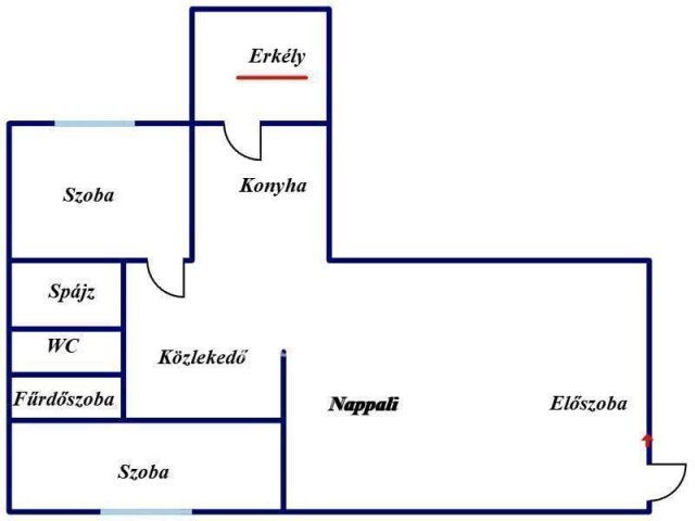 Eladó téglalakás, Nyíregyházán 56 M Ft, 3 szobás