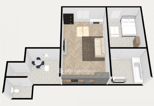 Eladó téglalakás, Budapesten, X. kerületben 43.5 M Ft, 2 szobás