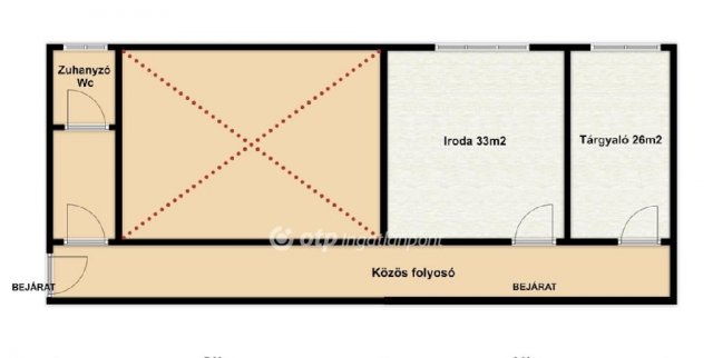 Eladó iroda, Budapesten, XI. kerületben 78 M Ft, 2 szobás