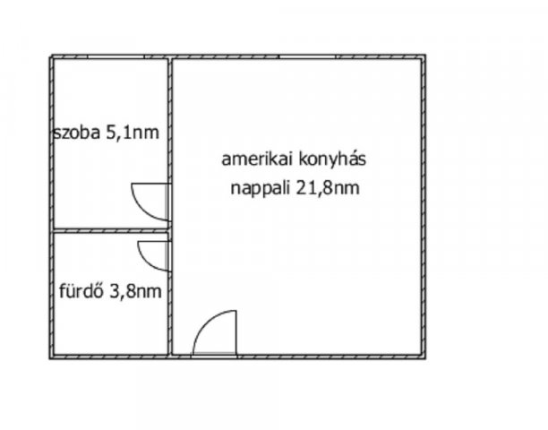 Kiadó téglalakás, albérlet, Ajkán 100 E Ft / hó, 1+1 szobás