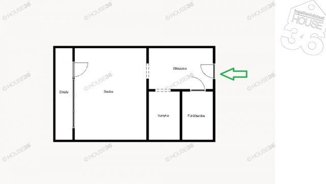 Eladó panellakás, Kecskeméten 31.9 M Ft, 1 szobás