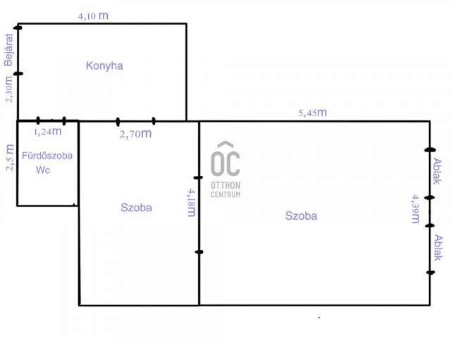 Eladó téglalakás, Budapesten, VI. kerületben 79.9 M Ft, 2 szobás