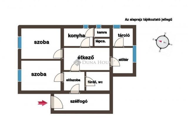 Eladó téglalakás, Vácon 85 M Ft, 2 szobás