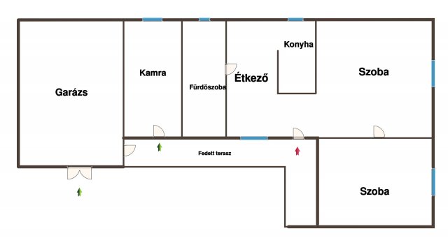 Eladó családi ház, Dabason 55 M Ft, 2 szobás
