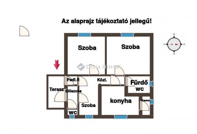 Eladó családi ház, Szakcson 9.5 M Ft, 3 szobás